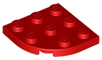 Plaatje in Gallery viewer laden, LEGO® los onderdeel Plaat Rond in kleur Rood 30357