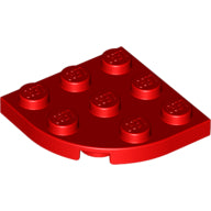 Plaatje in Gallery viewer laden, LEGO® los onderdeel Plaat Rond in kleur Rood 30357