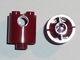 LEGO® los onderdeel Steen Rond in kleur Donkerrood 30361c