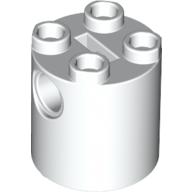 LEGO® los onderdeel Steen Rond in kleur Zilver 30361c