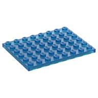 Plaatje in Gallery viewer laden, LEGO® onderdeel Plaat Algemeen Doorzichtig Donkerblauw 3036