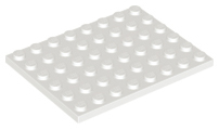 Plaatje in Gallery viewer laden, LEGO® los onderdeel Plaat Algemeen in kleur Wit 3036
