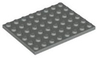 LEGO® los onderdeel Plaat Algemeen in kleur Lichtgrijs 3036