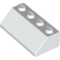 Plaatje in Gallery viewer laden, LEGO® los onderdeel Dakpan Algemeen in kleur Wit 3037