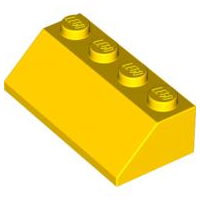 LEGO® los onderdeel Dakpan Algemeen in kleur Geel 3037
