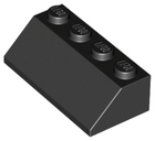 LEGO® los onderdeel Dakpan Algemeen in kleur Zwart 3037