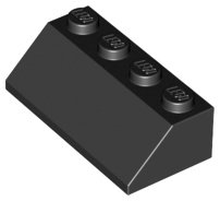 LEGO® los onderdeel Dakpan Algemeen in kleur Zwart 3037