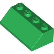 Plaatje in Gallery viewer laden, LEGO® los onderdeel Dakpan Algemeen in kleur Groen 3037