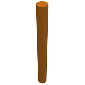 LEGO® los onderdeel Staaf in kleur Donker Oranje 30374
