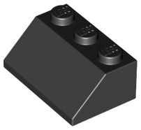 LEGO® los onderdeel Dakpan Algemeen in kleur Zwart 3038