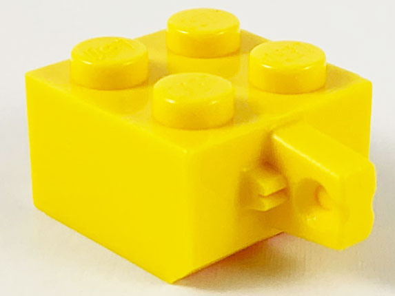 LEGO® los onderdeel Scharnier in kleur Geel 30389
