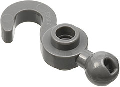 LEGO® los onderdeel Haak Donker Blauwachtig Grijs 30395