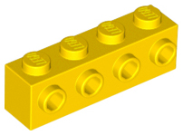 LEGO® los onderdeel Steen Aangepast in kleur Geel 30414