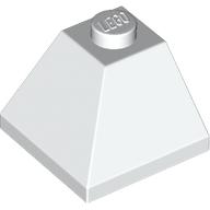 LEGO® los onderdeel Dakpan Algemeen in kleur Wit 3045