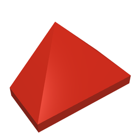 LEGO® los onderdeel Dakpan Algemeen in kleur Rood 3048c