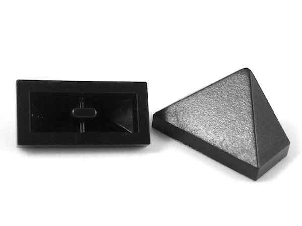 LEGO® los onderdeel Dakpan Algemeen in kleur Zwart 3048c