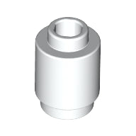 LEGO® los onderdeel Steen Rond in kleur Wit 3062