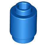 LEGO® los onderdeel Steen Rond in kleur Blauw 3062