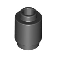 LEGO® los onderdeel Steen Rond in kleur Zwart 3062