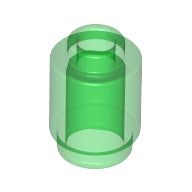 Plaatje in Gallery viewer laden, LEGO® los onderdeel Steen Rond Doorzichtig Groen 3062