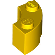 LEGO® los onderdeel Steen Rond in kleur Geel 3063