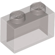 LEGO® los onderdeel Steen in kleur Doorzichtig Zwart 3065