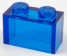 Plaatje in Gallery viewer laden, LEGO® los onderdeel Steen Doorzichtig Donkerblauw 3065