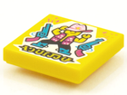 LEGO® los onderdeel Tegel met Motief Geel 3068bpb1540