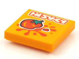LEGO® los onderdeel Tegel met Motief Oranje 3068bpb1617