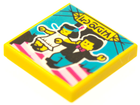 LEGO® los onderdeel Tegel met Motief Geel 3068bpb1622