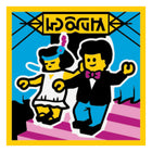 LEGO® los onderdeel Tegel met Motief Geel 3068bpb1622