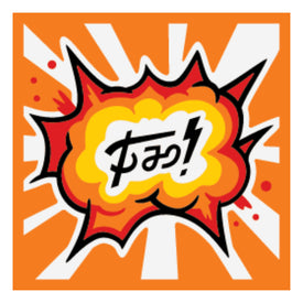 LEGO® los onderdeel Tegel met Motief Oranje 3068pb1587