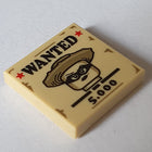 LEGO® los onderdeel Tegel met Motief Geelbruin 3068pb2009