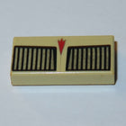 LEGO® los onderdeel Tegel met Motief Geelbruin 3069pb0032