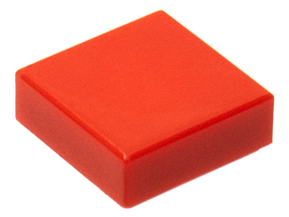LEGO® los onderdeel Tegel Algemeen in kleur Rood 3070