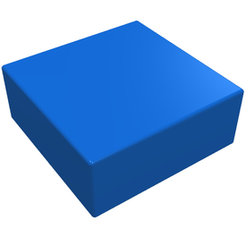 LEGO® los onderdeel Tegel Algemeen in kleur Blauw 3070a