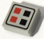 Plaatje in Gallery viewer laden, LEGO® los onderdeel Tegel met Motief Lichtgrijs 3070p06