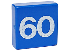 Plaatje in Gallery viewer laden, LEGO® los onderdeel Tegel met Motief Blauw 3070pb003