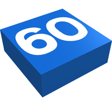 Plaatje in Gallery viewer laden, LEGO® los onderdeel Tegel met Motief Blauw 3070pb003