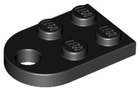LEGO® los onderdeel Plaat Aangepast in kleur Zwart 3176