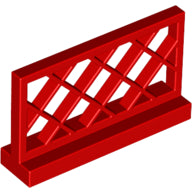 Plaatje in Gallery viewer laden, LEGO® los onderdeel Hek in kleur Rood 3185