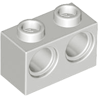 Plaatje in Gallery viewer laden, LEGO® los onderdeel Technische Steen Lichtgrijs 32000