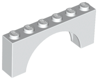 LEGO® los onderdeel Steen Boog in kleur Wit 3307