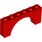 LEGO® los onderdeel Steen Boog in kleur Rood 3307