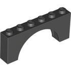 LEGO® los onderdeel Steen Boog in kleur Zwart 3307