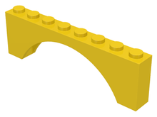 Plaatje in Gallery viewer laden, LEGO® los onderdeel Steen Boog in kleur Geel 3308