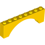 LEGO® los onderdeel Steen Boog in kleur Geel 3308