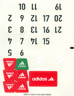 LEGO® stickervel set 3426-1 Team Transport Adidas Edition
