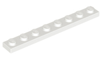 Plaatje in Gallery viewer laden, LEGO® los onderdeel Plaat Algemeen in kleur Wit 3460