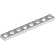 Plaatje in Gallery viewer laden, LEGO® los onderdeel Plaat Algemeen in kleur Wit 3460